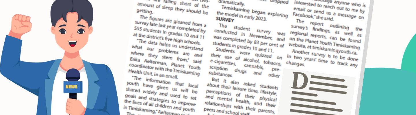 News article: Planet Youth grounded in Temiskaming teens' survey